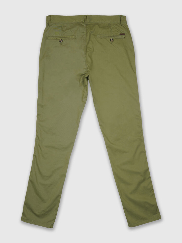 Slim fit twill trousers image number 6